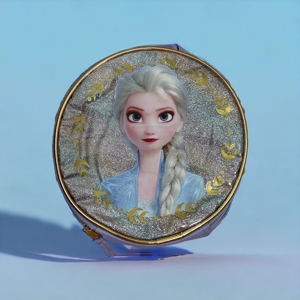 Frozen Lunch Can Cooler Bag Disney Elsa Blue Full Zip